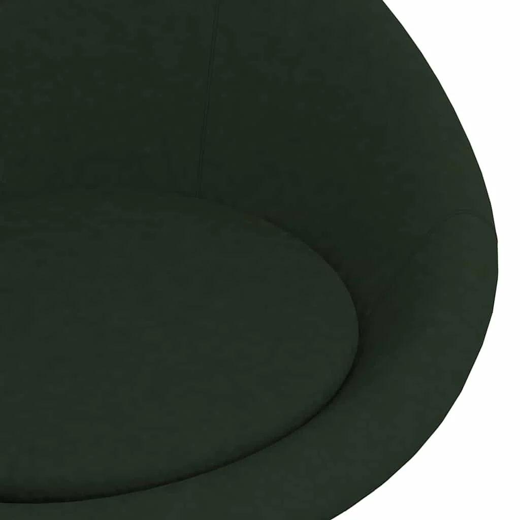Chaise pivotante de bureau 66,5 x 58,5 x 80 cm vert foncé velours – vue en situation