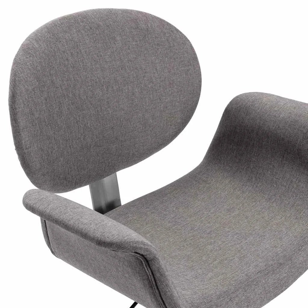 Chaise pivotante de bureau 67 x 62 x 87,5 cm gris clair tissu – vue de dessus