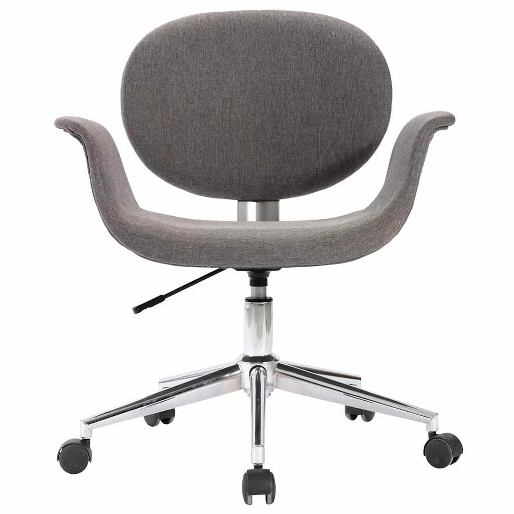 Chaise pivotante de bureau 67 x 62 x 87,5 cm gris clair tissu – vue de côté