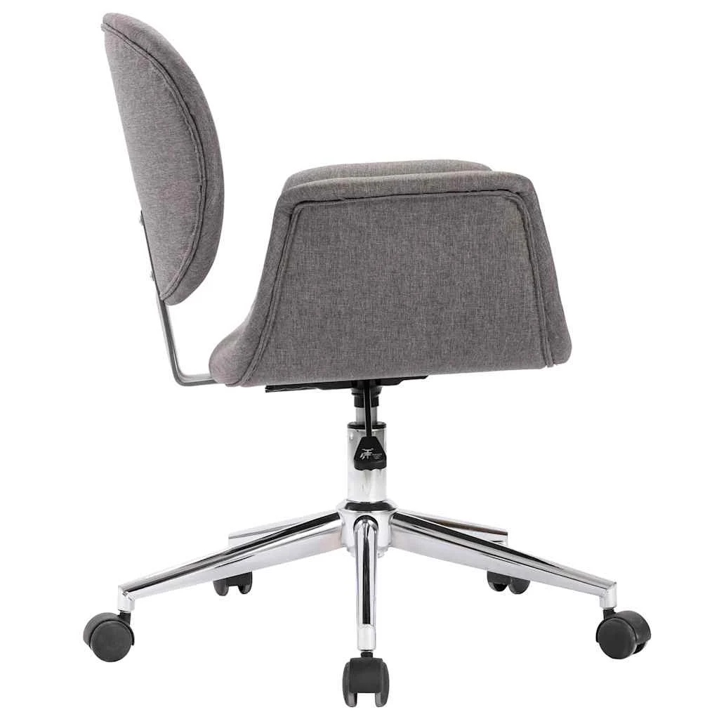 Chaise pivotante de bureau 67 x 62 x 87,5 cm gris clair tissu – vue de détail