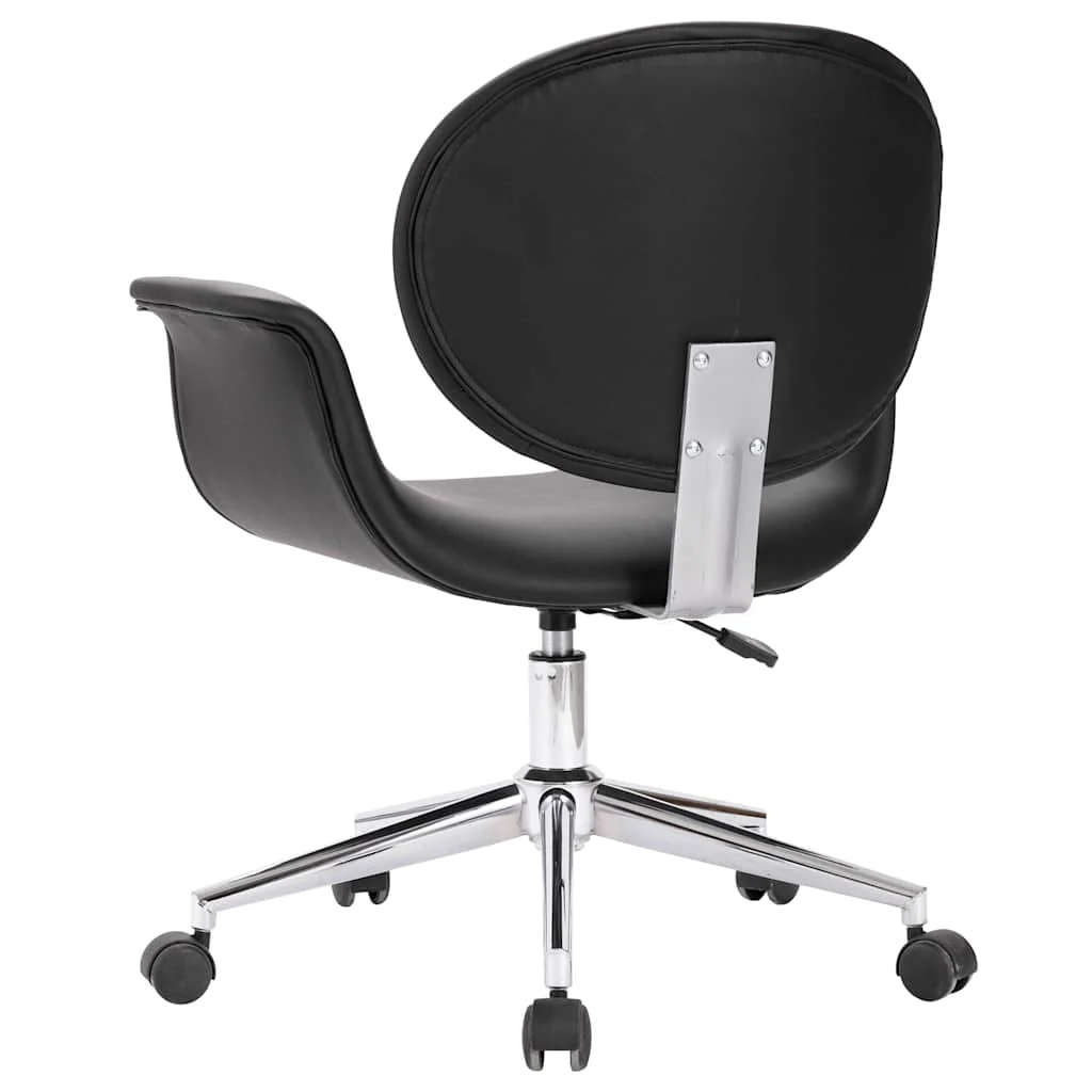 Chaise pivotante de bureau 67 x 62 x 87,5 cm noir similicuir – vue en situation