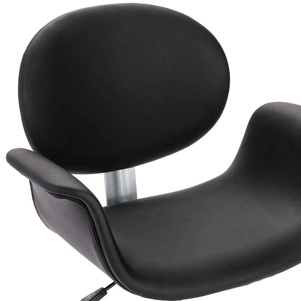 Chaise pivotante de bureau 67 x 62 x 87,5 cm noir similicuir – vue de dessus