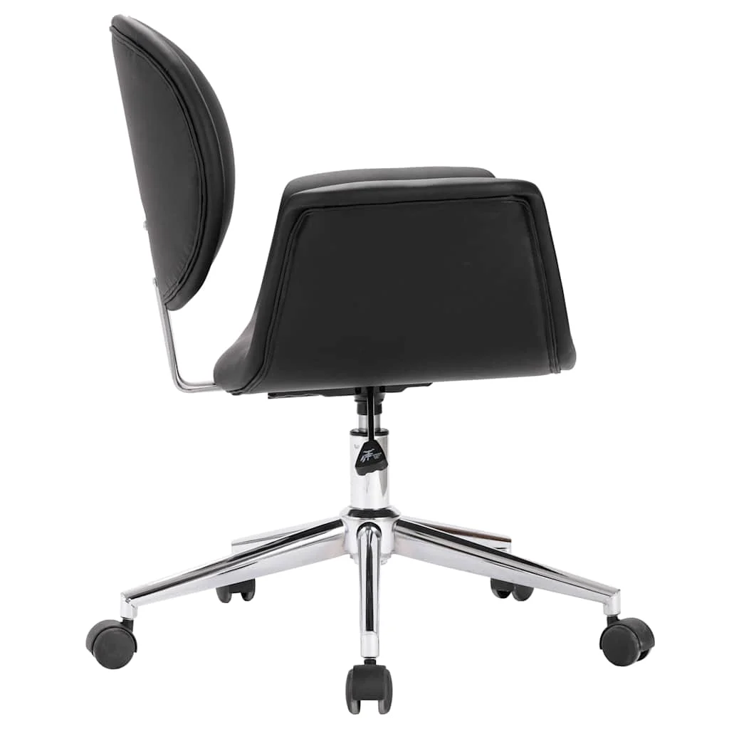 Chaise pivotante de bureau 67 x 62 x 87,5 cm noir similicuir – vue de détail