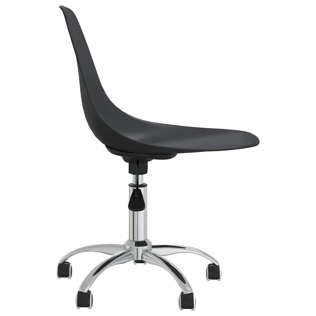 Chaise pivotante de bureau PP 46 x 59 x 88 cm gris clair métal – vue en situation