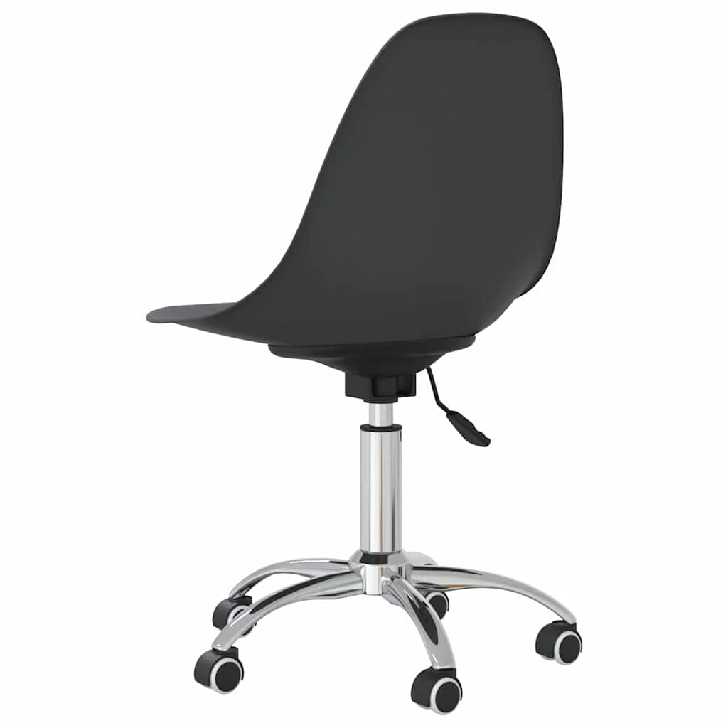 Chaise pivotante de bureau PP 46 x 59 x 88 cm gris clair métal – vue de détail