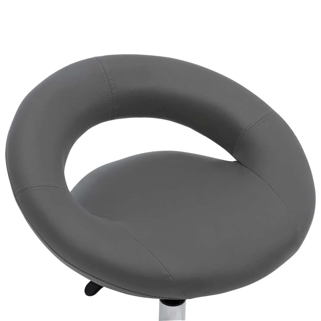 Chaise de travail roulante 46 x 43 x 66 cm gris similicuir – vue en situation