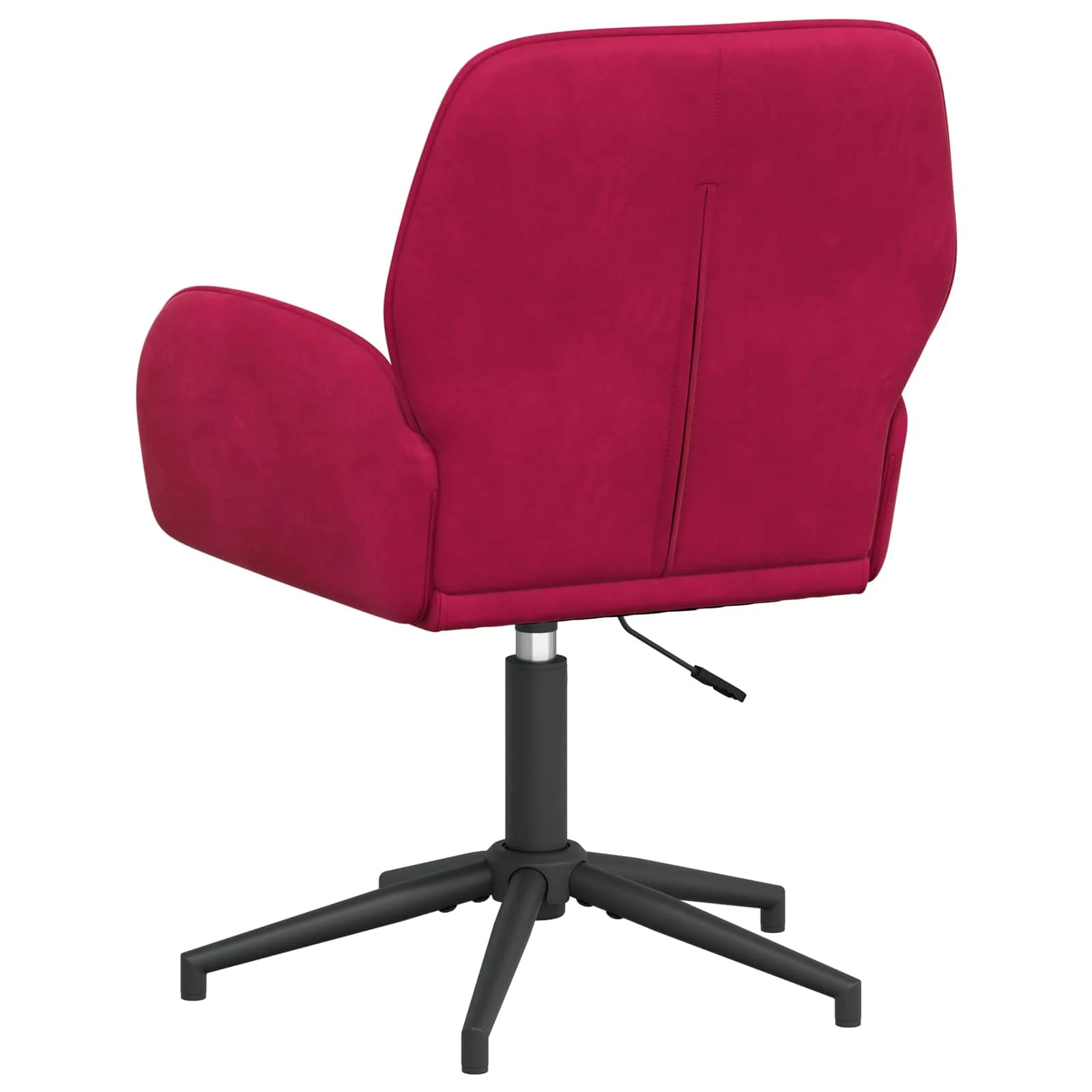 Chaises de bureau pivotantes lot de 2 54 x 55 x 90 cm bordeaux velours – vue en situation