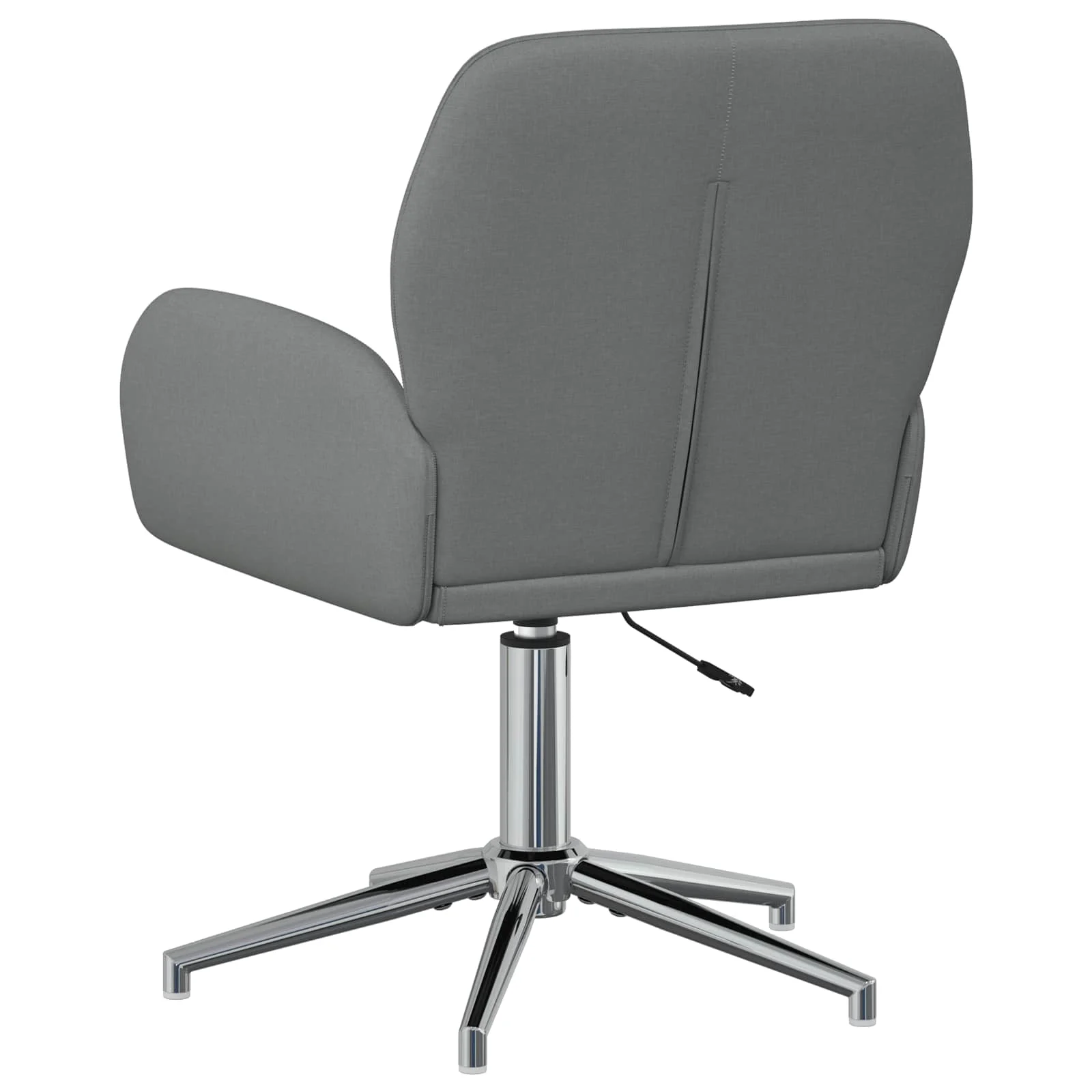 Chaises de bureau pivotantes lot de 2 54 x 58 x 90 cm gris foncé tissu – vue en situation