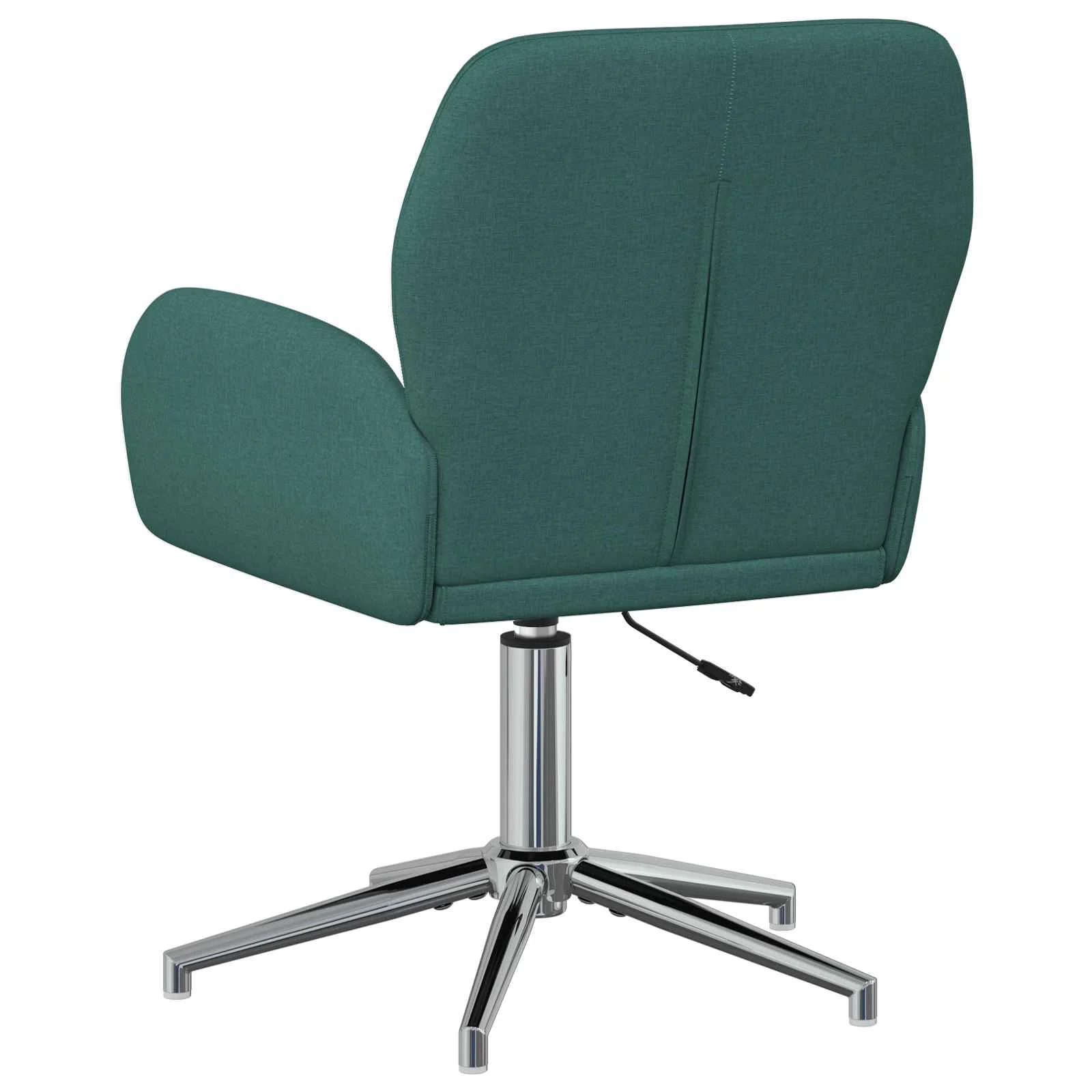 Chaises de bureau pivotantes lot de 2 54 x 58 x 90 cm vert foncé tissu – vue en situation