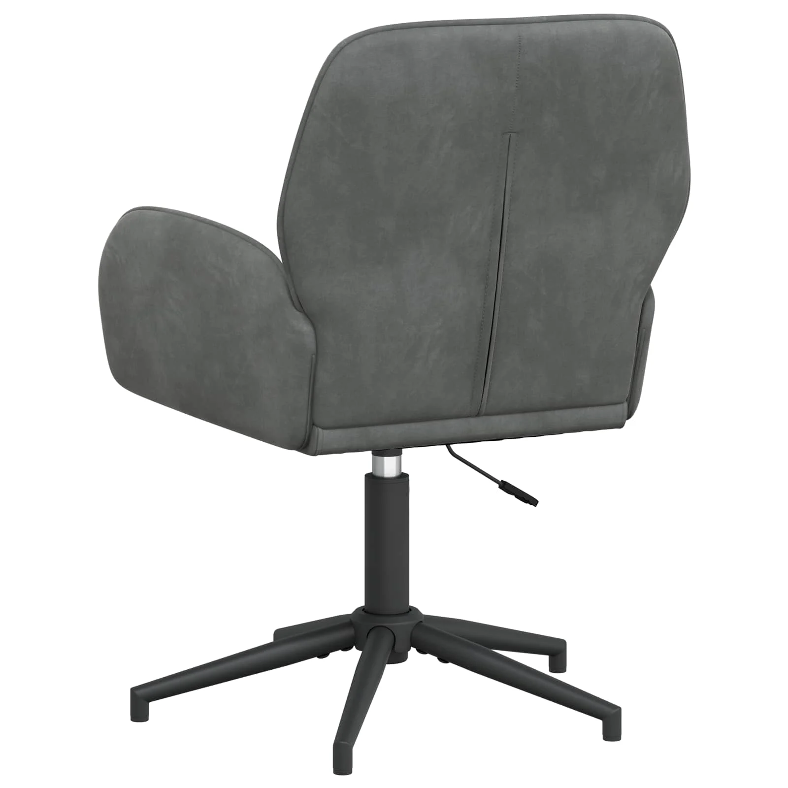 Chaises de bureau pivotantes lot de 4 54 x 55 x 90 cm gris foncé velours – vue en situation