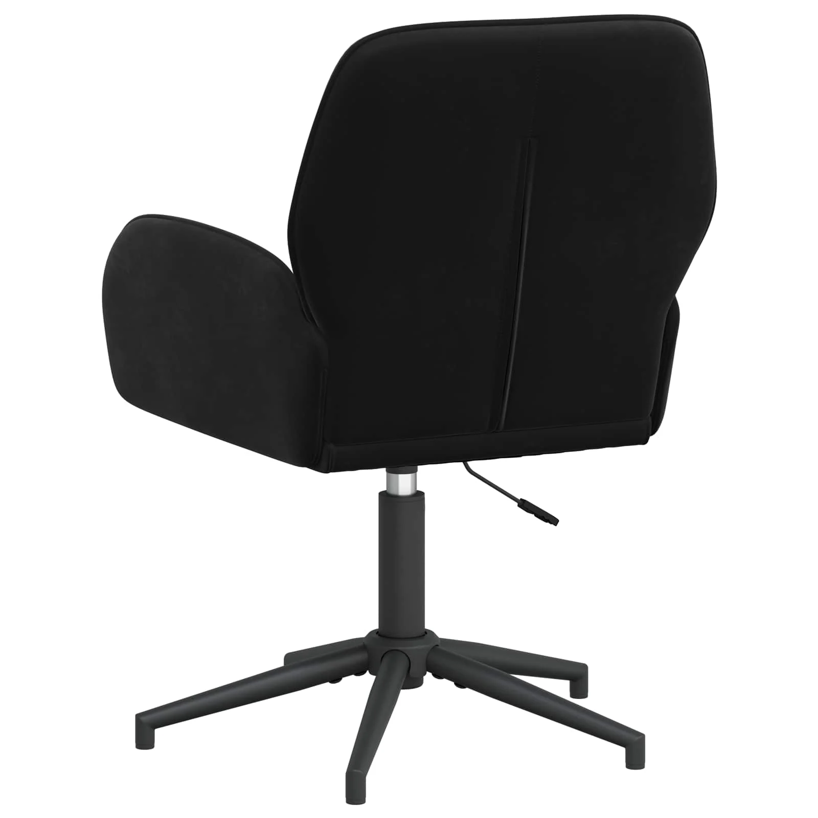 Chaises de bureau pivotantes lot de 4 54 x 55 x 90 cm noir velours – vue en situation