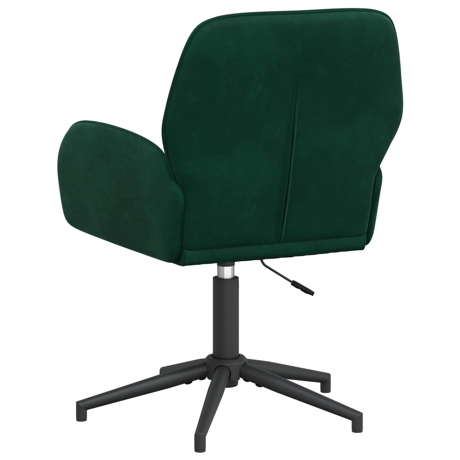 Chaises de bureau pivotantes lot de 4 54 x 55 x 90 cm vert foncé velours – vue en situation