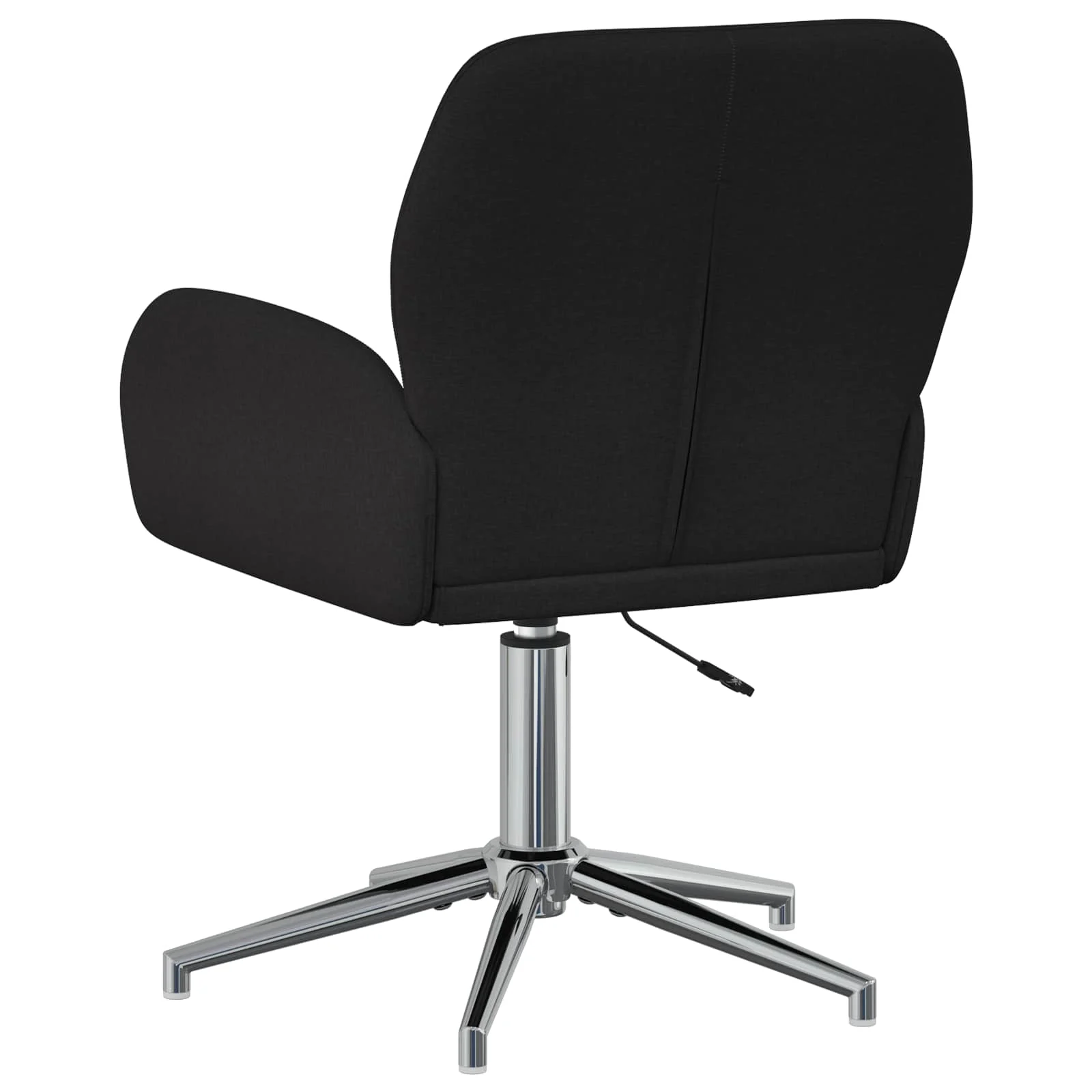 Chaises de bureau pivotantes lot de 4 54 x 58 x 90 cm noir tissu – vue en situation