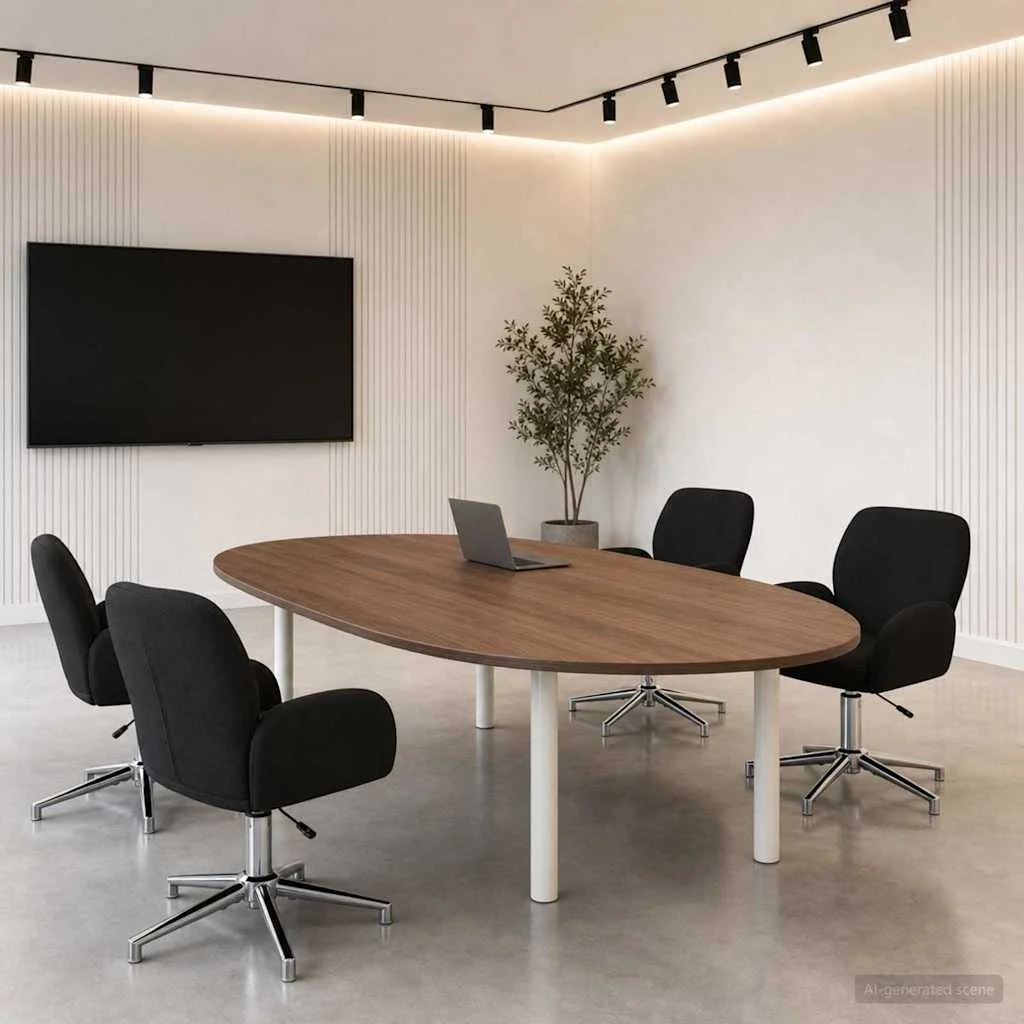 Chaises de bureau pivotantes lot de 4 54 x 58 x 90 cm noir tissu – vue d’ensemble