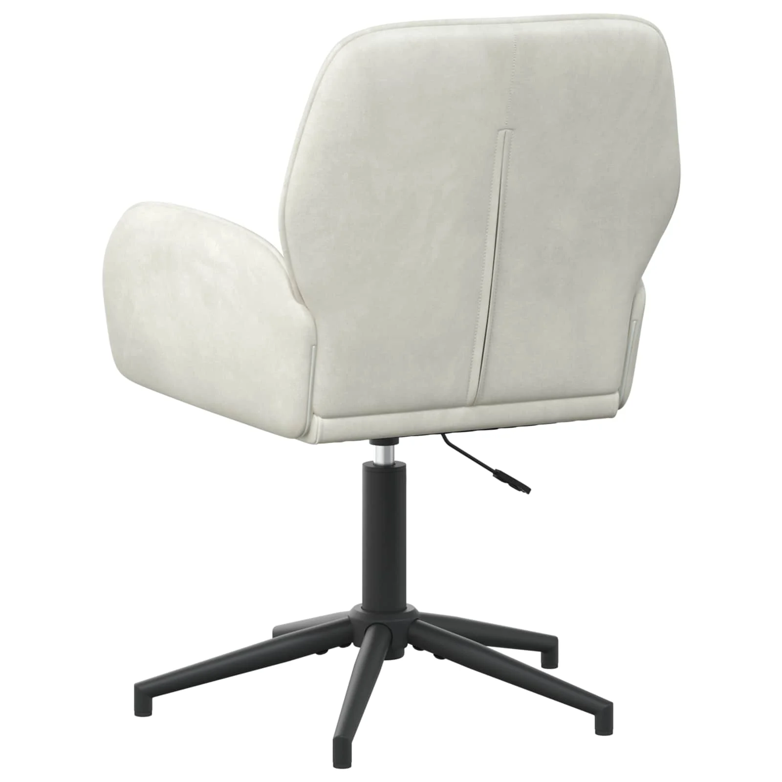 Chaises de bureau pivotantes lot de 6 54 x 55 x 90 cm crème velours – vue en situation
