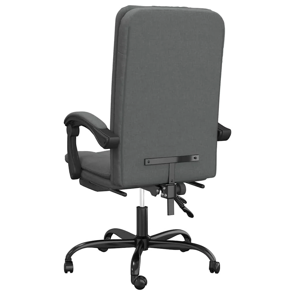 Fauteuil inclinable de bureau 63 x 56 x 120 cm gris foncé tissu – vue en situation