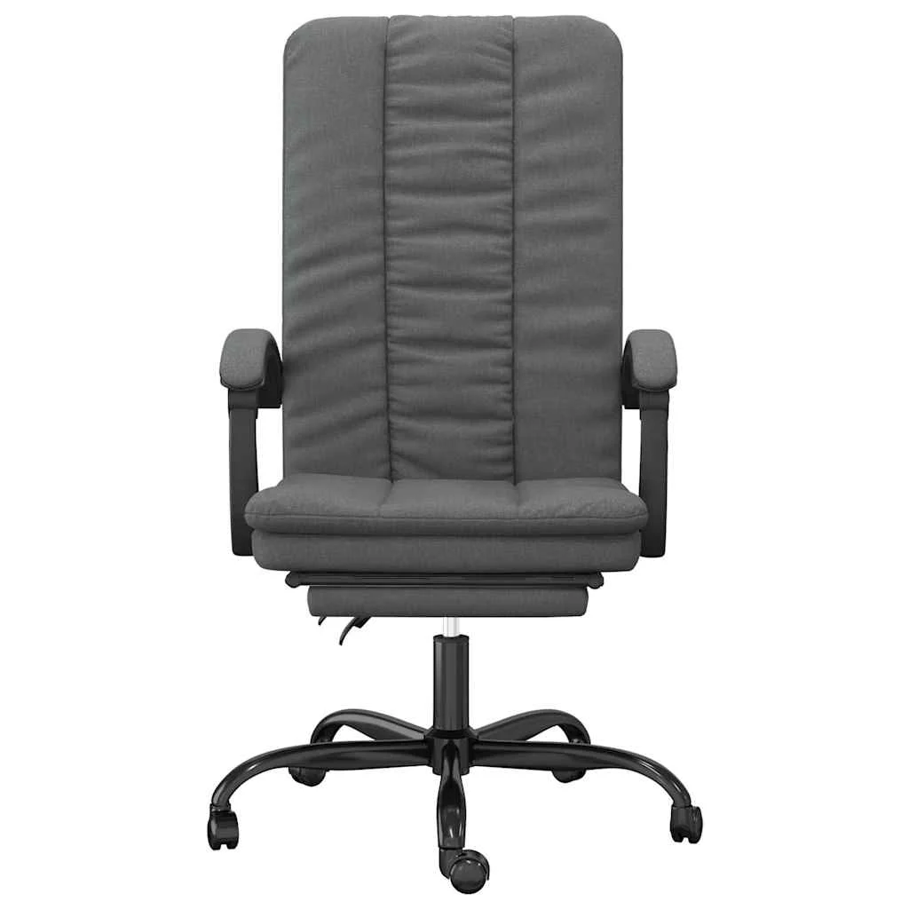 Fauteuil inclinable de bureau 63 x 56 x 120 cm gris foncé tissu – vue de côté