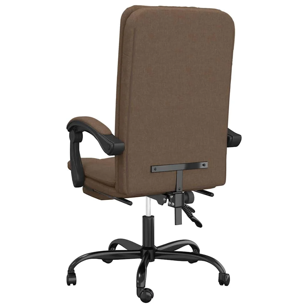 Fauteuil inclinable de bureau 63 x 56 x 120 cm marron tissu – vue en situation