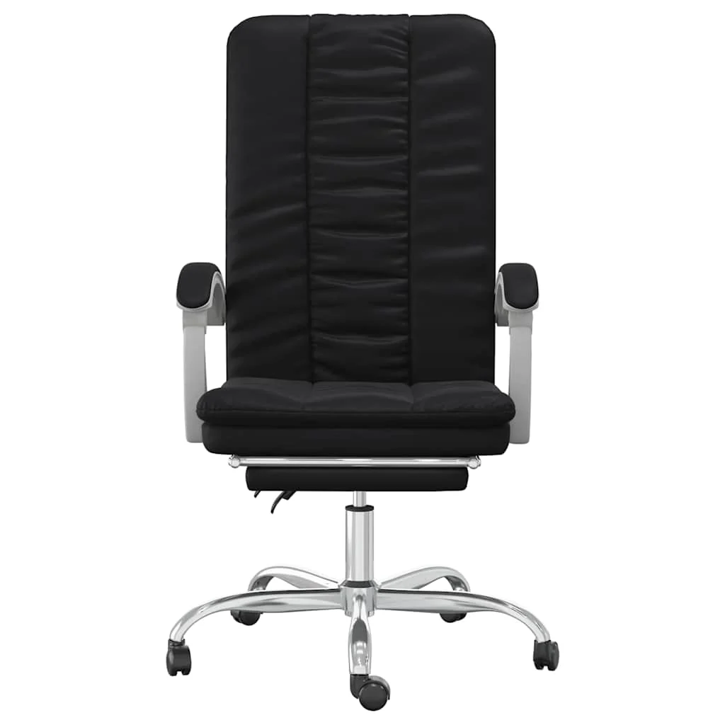 Fauteuil inclinable de bureau 63 x 56 x 120 cm noir similicuir – vue de côté