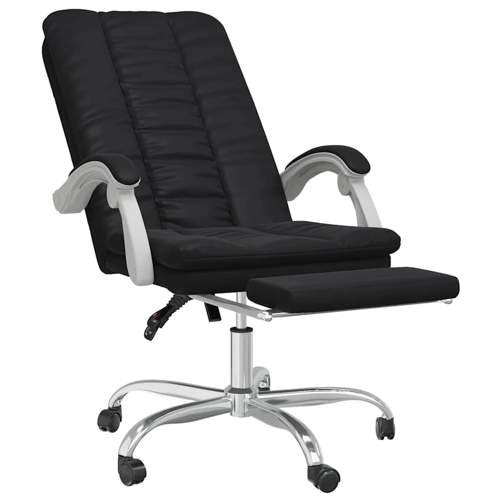 Fauteuil inclinable de bureau 63 x 56 x 120 cm noir similicuir – vue de détail