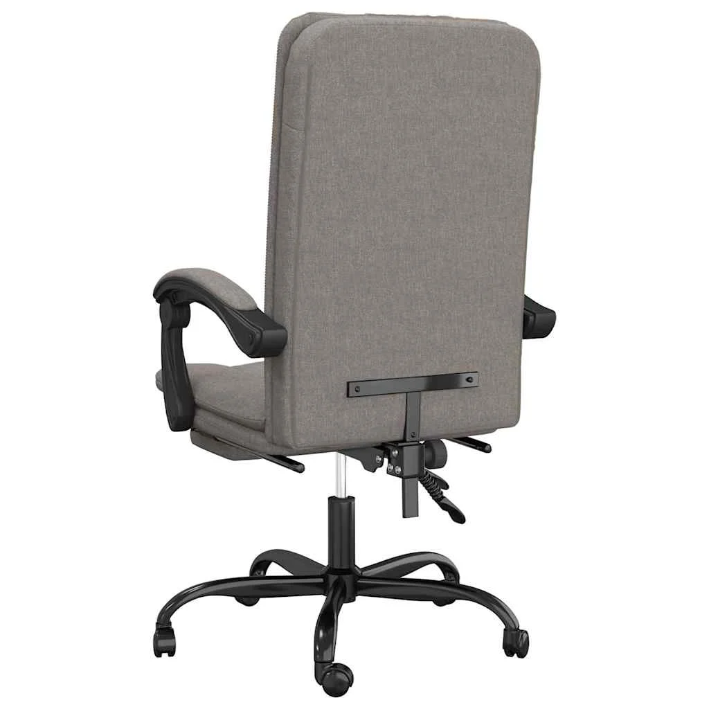 Fauteuil inclinable de bureau 63 x 56 x 120 cm taupe tissu – vue en situation