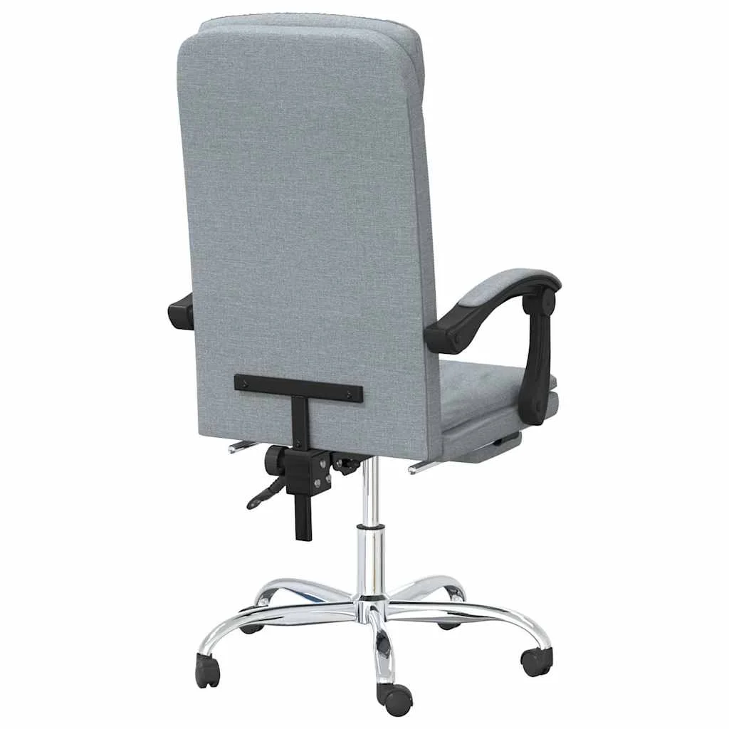 Fauteuil inclinable de bureau 63 x 56 x 122 cm gris clair tissu – modèle 3 – vue en situation