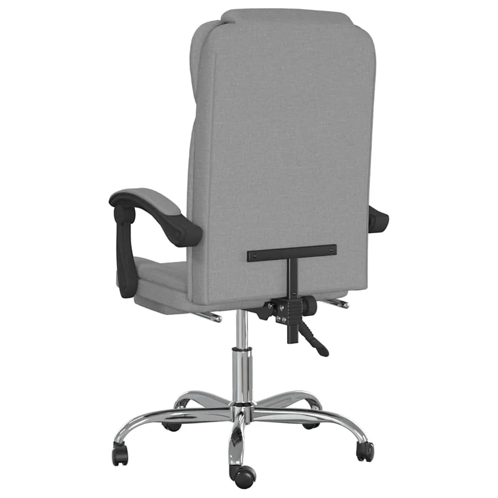 Fauteuil inclinable de bureau 63 x 56 x 122 cm gris clair tissu – modèle 4 – vue en situation