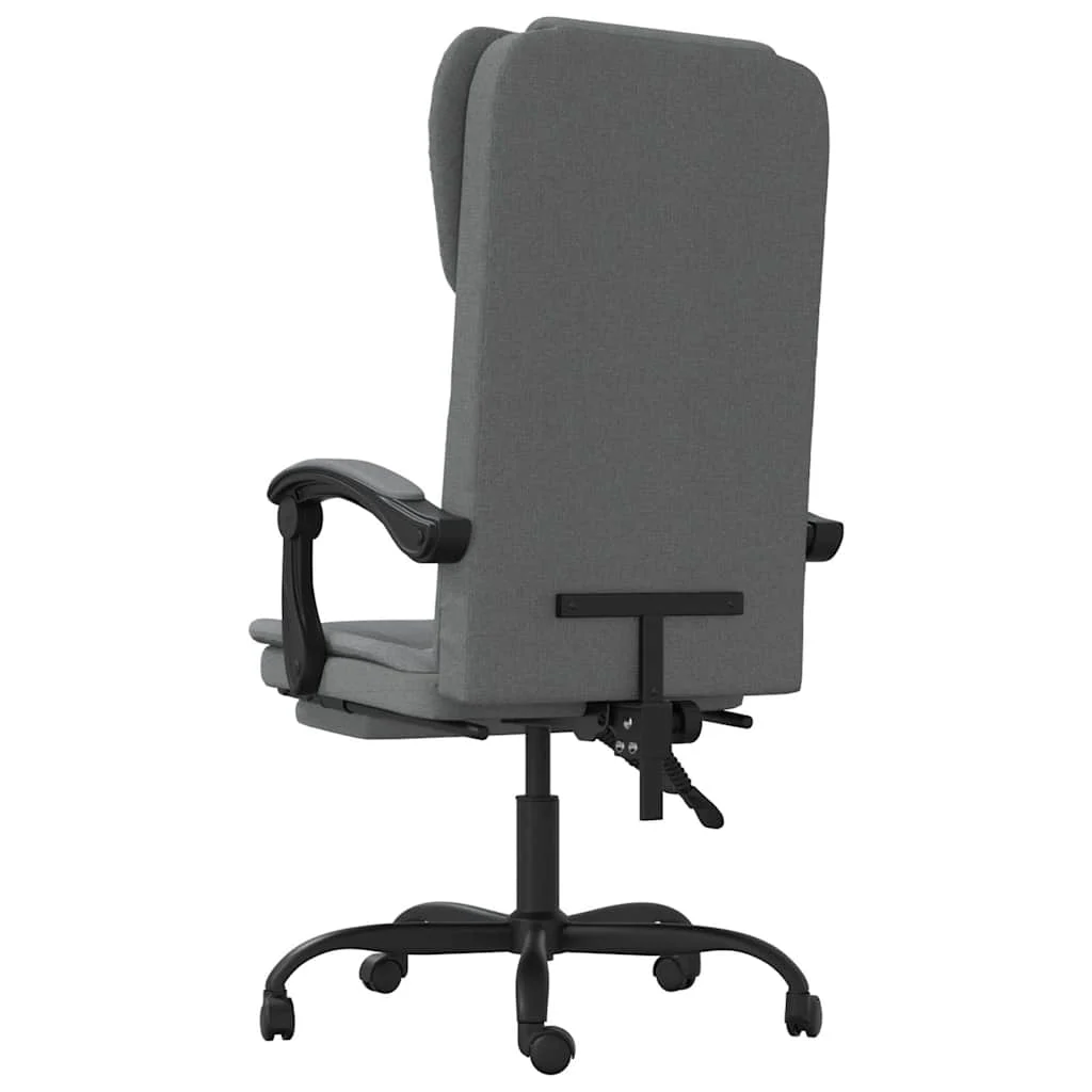 Fauteuil inclinable de bureau 63 x 56 x 122 cm gris foncé tissu – vue en situation