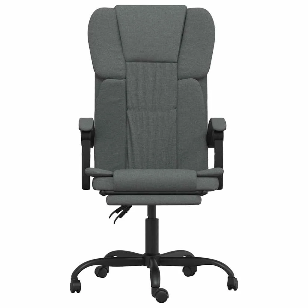 Fauteuil inclinable de bureau 63 x 56 x 122 cm gris foncé tissu – vue de côté