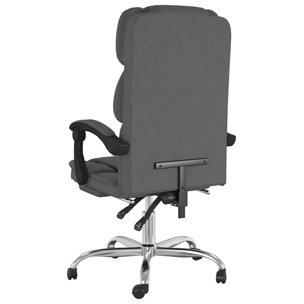Fauteuil inclinable de bureau 63 x 56 x 122 cm gris foncé tissu – modèle 6 – vue en situation