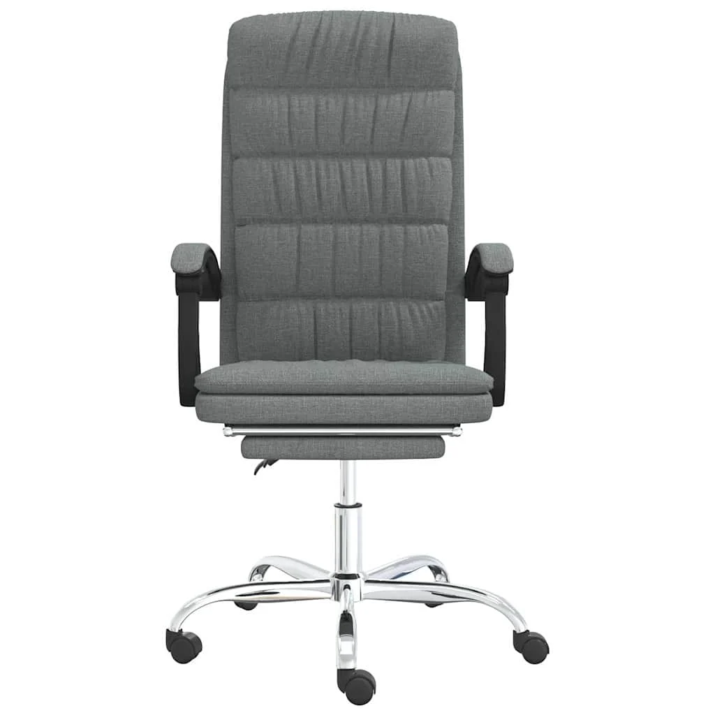 Fauteuil inclinable de bureau 63 x 56 x 122 cm gris foncé tissu – modèle 3 – vue de côté