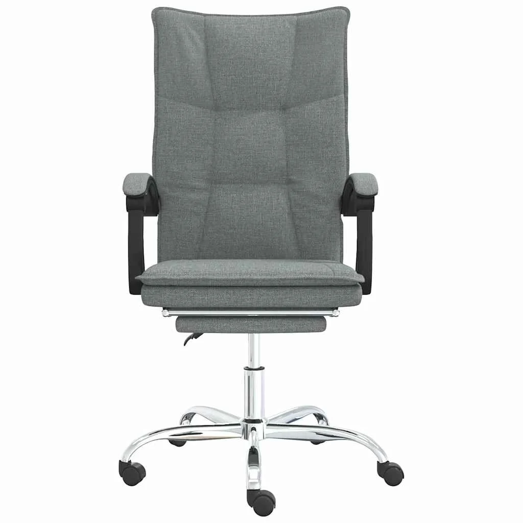 Fauteuil inclinable de bureau 63 x 56 x 122 cm gris foncé tissu – modèle 5 – vue de côté