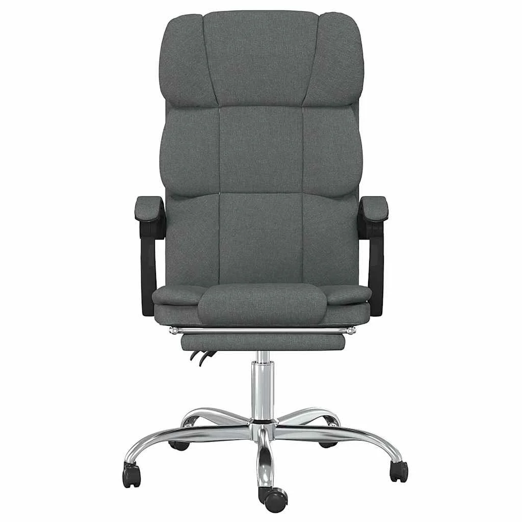 Fauteuil inclinable de bureau 63 x 56 x 122 cm gris foncé tissu – modèle 6 – vue de côté