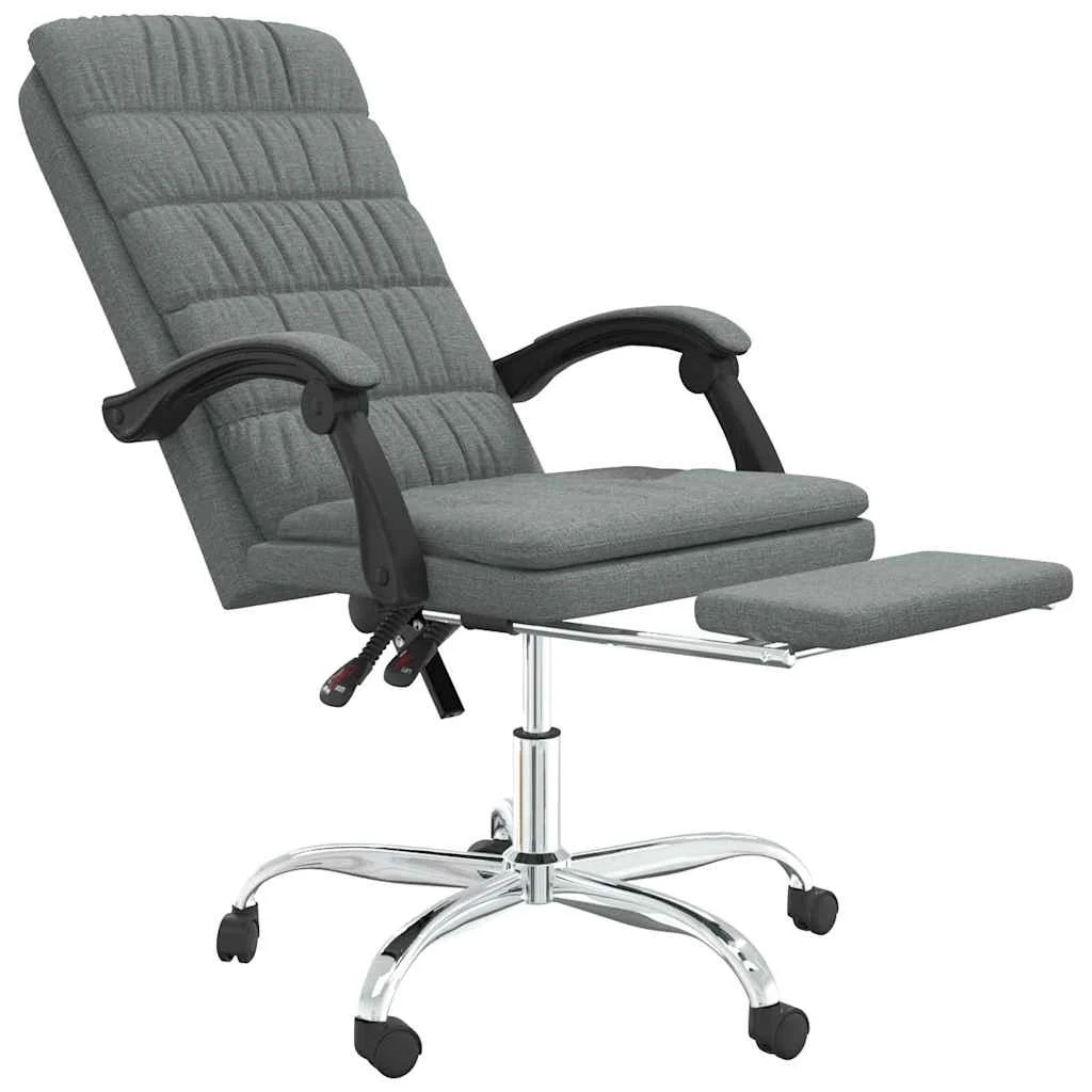 Fauteuil inclinable de bureau 63 x 56 x 122 cm gris foncé tissu – modèle 3 – vue de détail