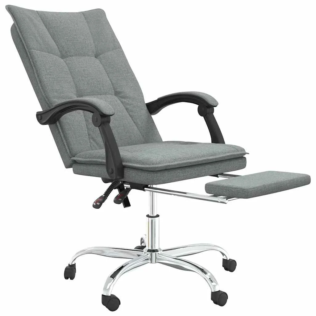 Fauteuil inclinable de bureau 63 x 56 x 122 cm gris foncé tissu – modèle 5 – vue de détail