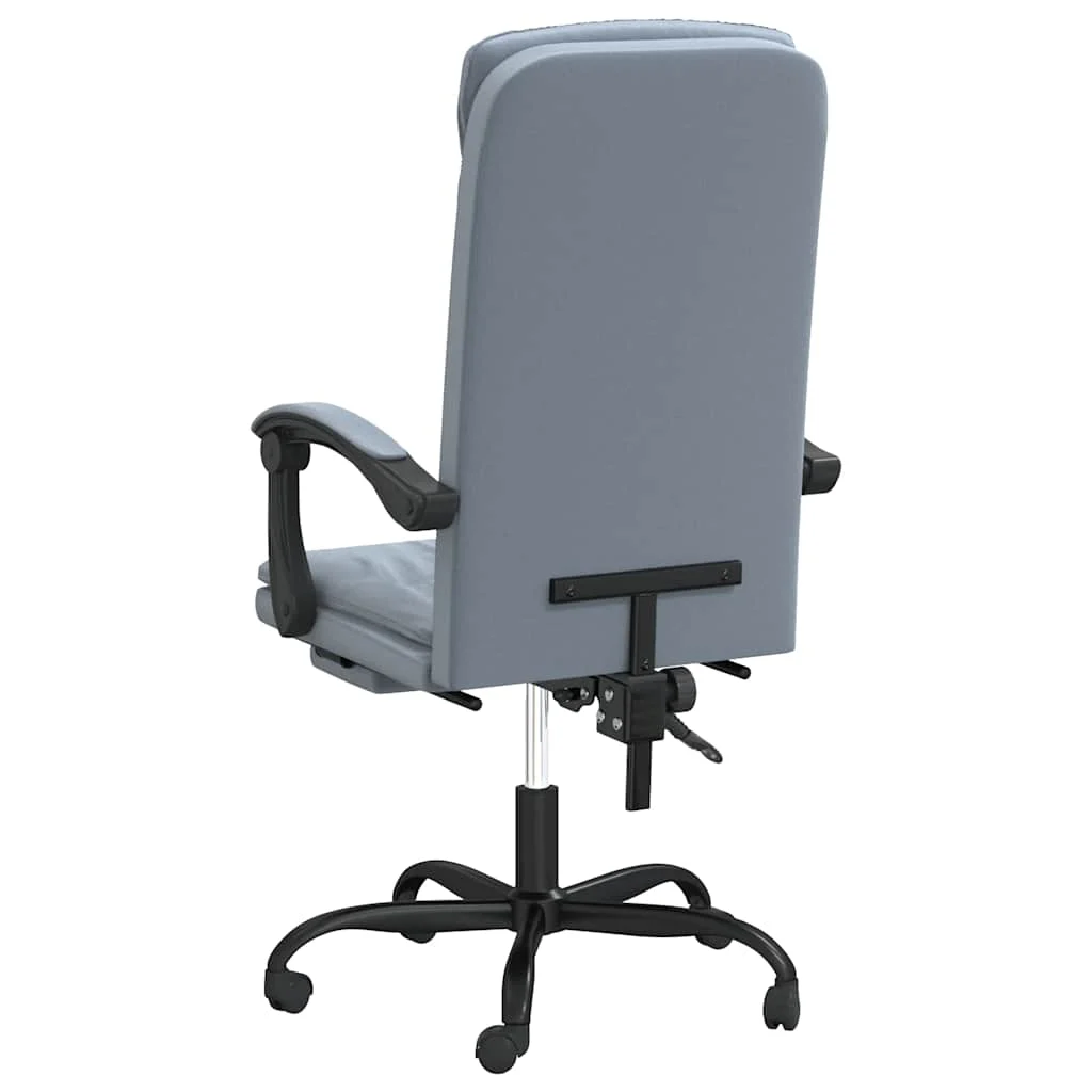 Fauteuil inclinable de bureau 63 x 56 x 122 cm gris foncé velours – vue en situation