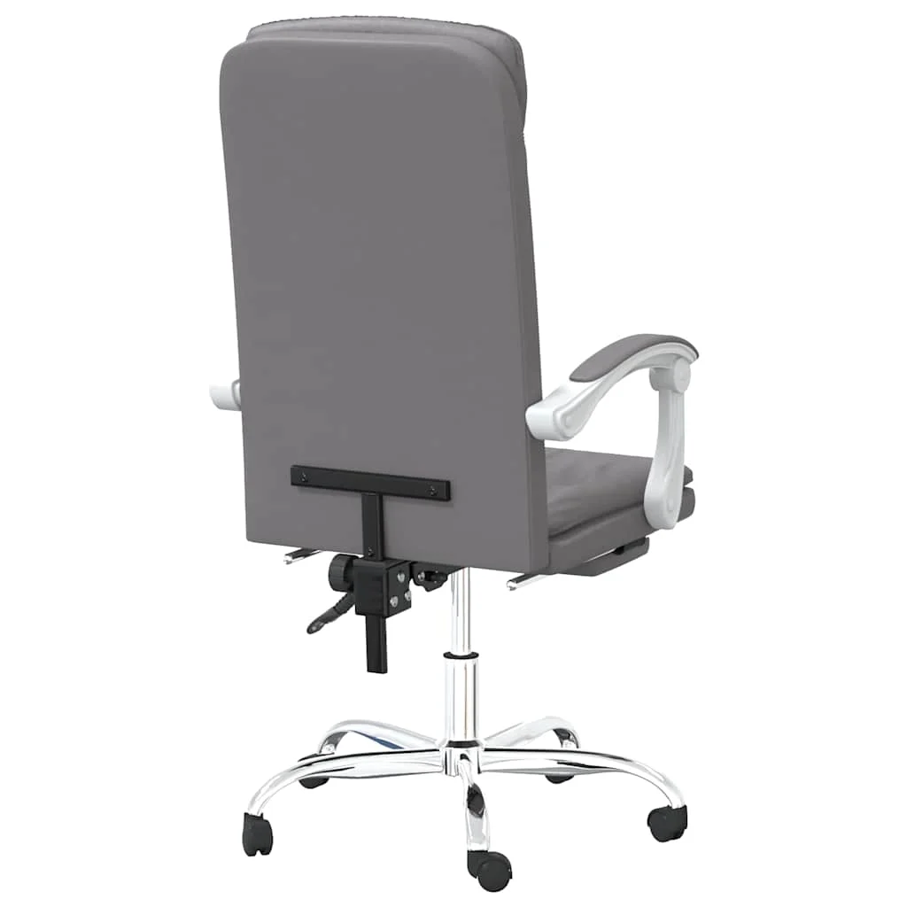 Fauteuil inclinable de bureau 63 x 56 x 122 cm gris similicuir – modèle 3 – vue en situation