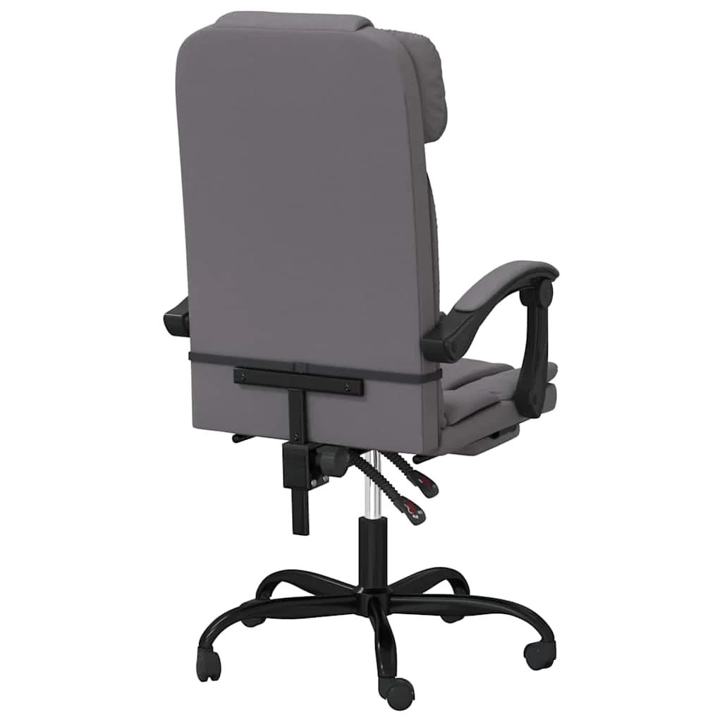 Fauteuil inclinable de bureau 63 x 56 x 122 cm gris similicuir – modèle 5 – vue en situation