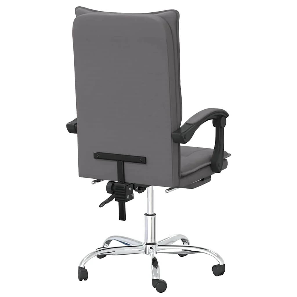 Fauteuil inclinable de bureau 63 x 56 x 122 cm gris similicuir – modèle 6 – vue en situation