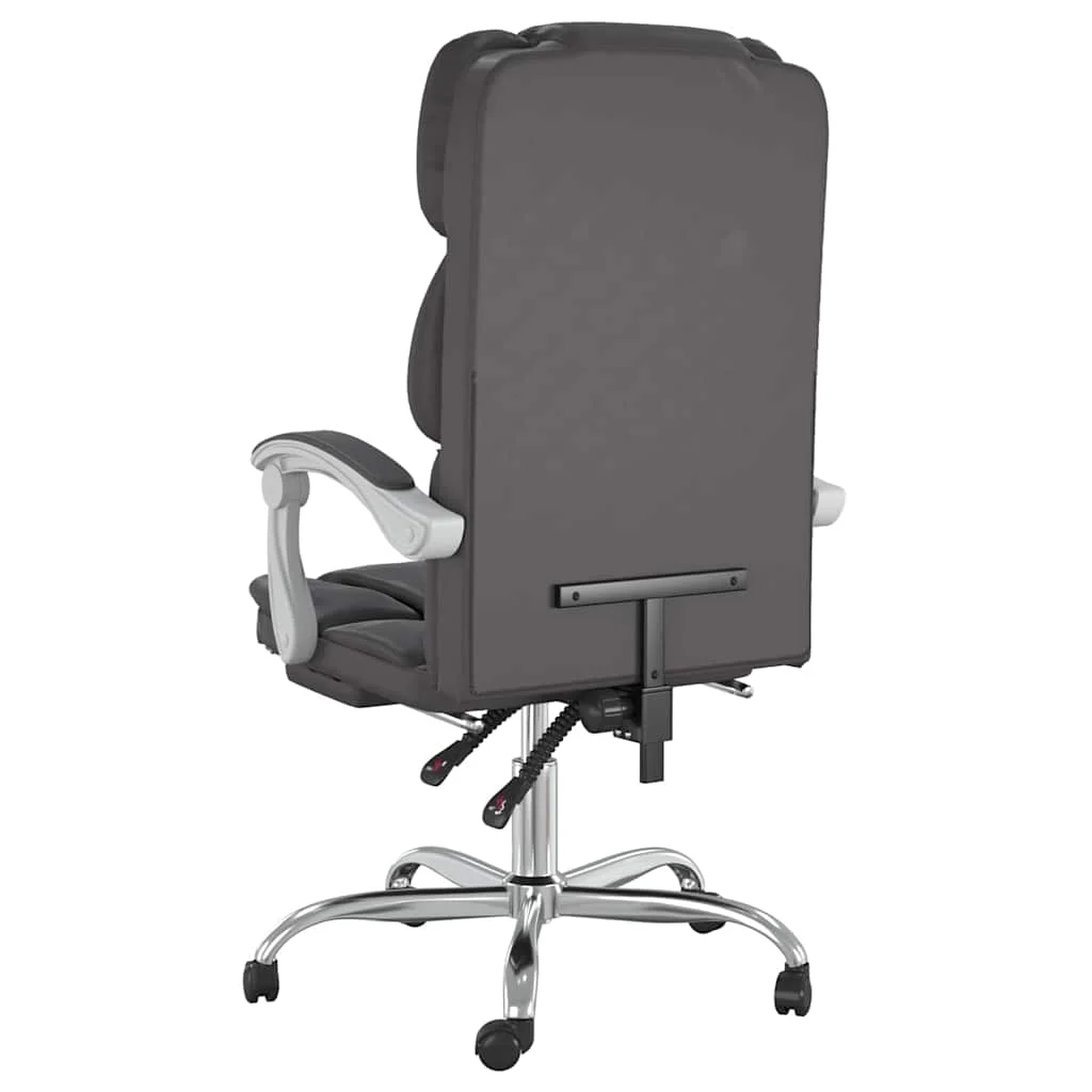 Fauteuil inclinable de bureau 63 x 56 x 122 cm gris similicuir – modèle 2 – vue en situation