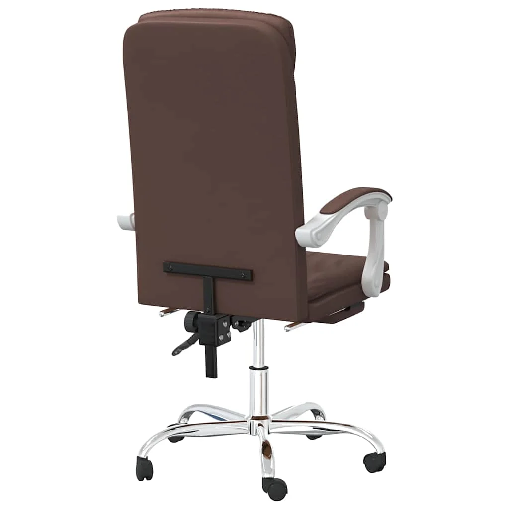 Fauteuil inclinable de bureau 63 x 56 x 122 cm marron similicuir – modèle 3 – vue en situation