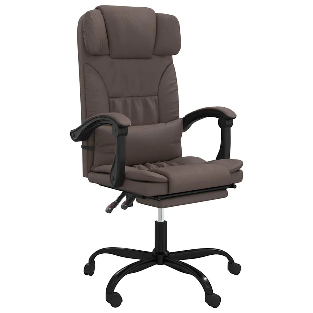 Fauteuil inclinable de bureau 63 x 56 x 122 cm marron similicuir – modèle 5 – vue de face
