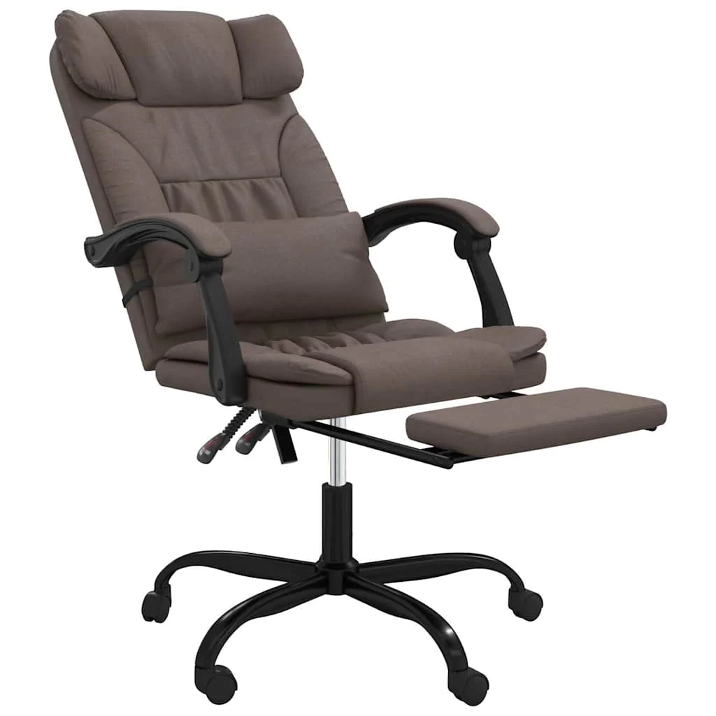 Fauteuil inclinable de bureau 63 x 56 x 122 cm marron similicuir – modèle 5 – vue de détail