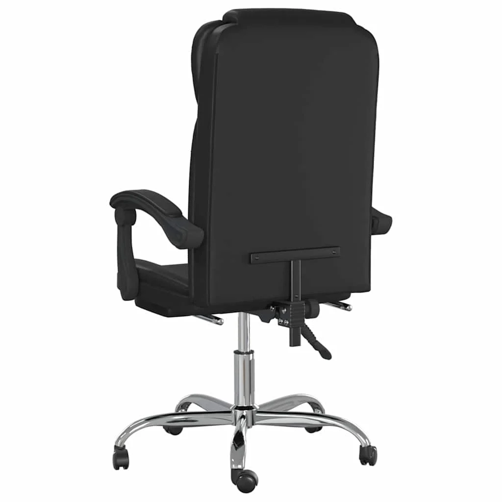 Fauteuil inclinable de bureau 63 x 56 x 122 cm noir similicuir – modèle 4 – vue en situation