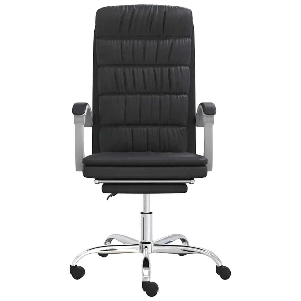 Fauteuil inclinable de bureau 63 x 56 x 122 cm noir similicuir – modèle 3 – vue de côté