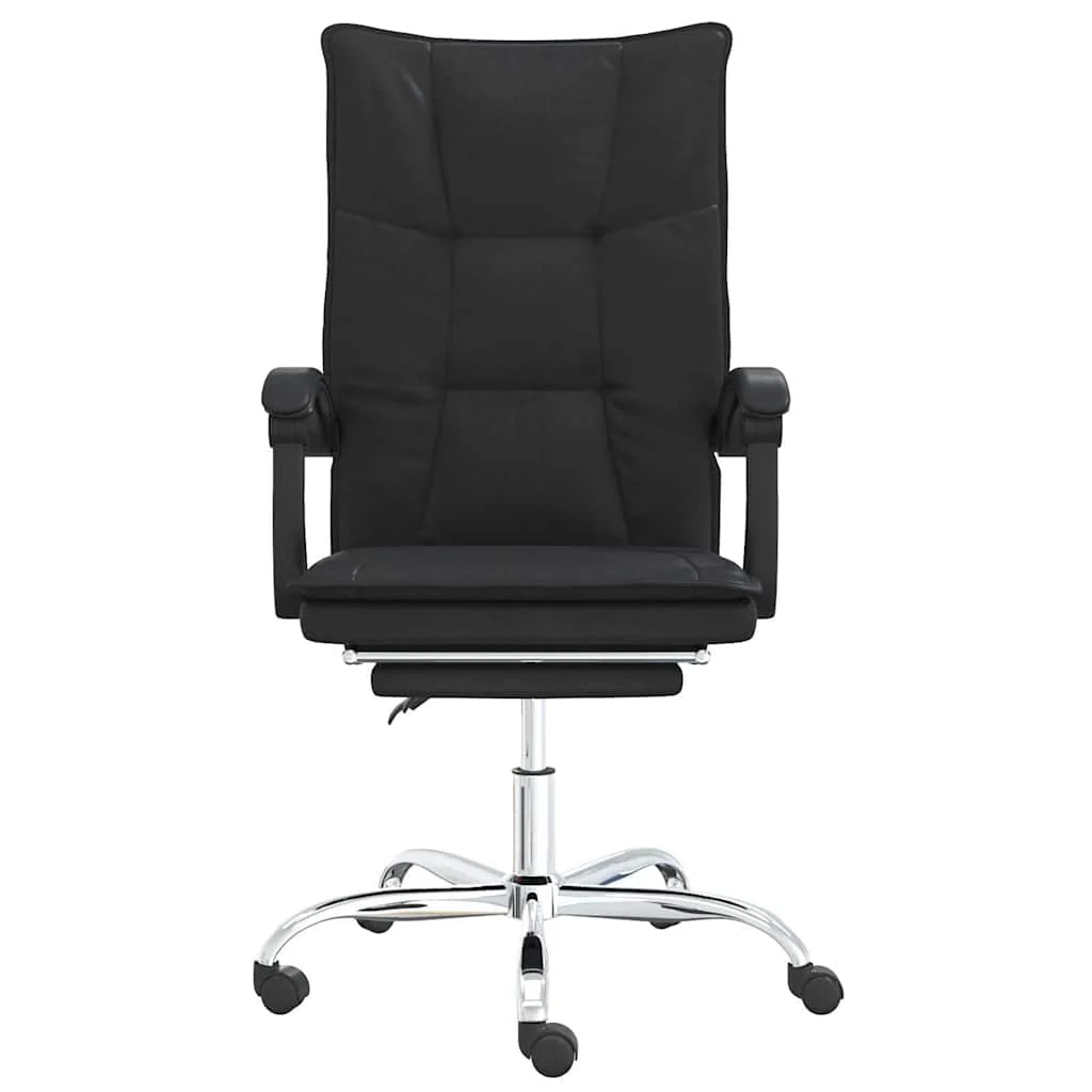 Fauteuil inclinable de bureau 63 x 56 x 122 cm noir similicuir – modèle 6 – vue de côté