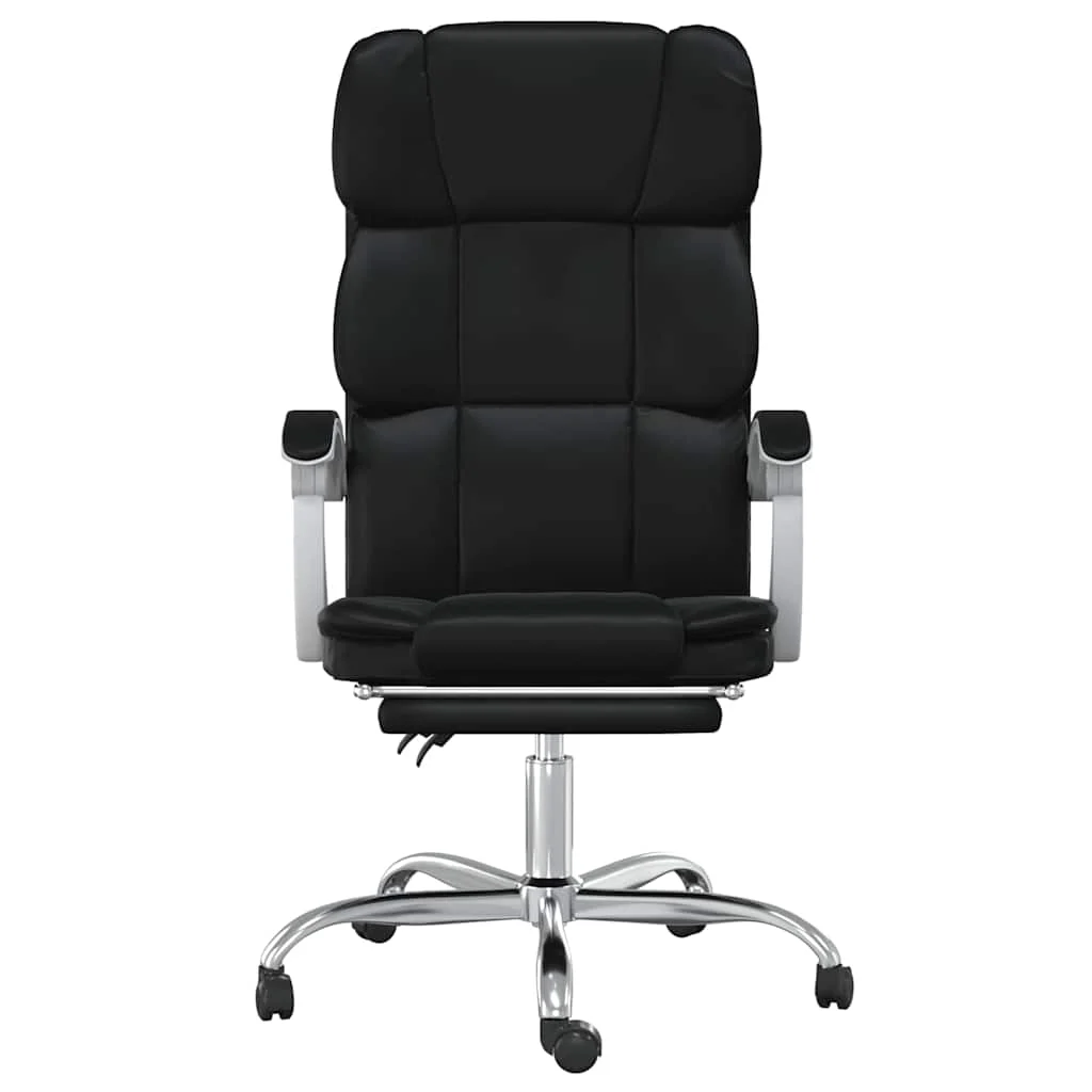 Fauteuil inclinable de bureau 63 x 56 x 122 cm noir similicuir – modèle 2 – vue de côté