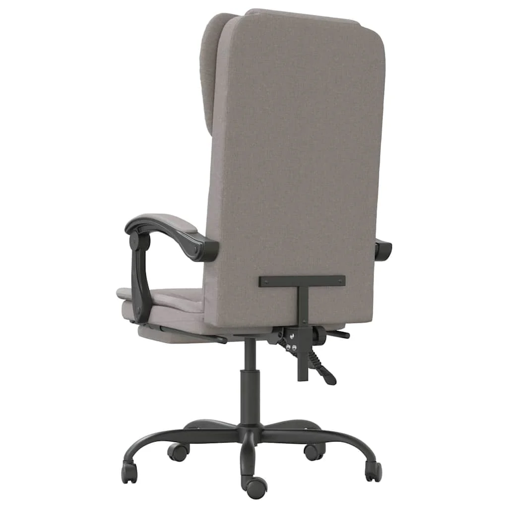 Fauteuil inclinable de bureau 63 x 56 x 122 cm taupe tissu – vue en situation