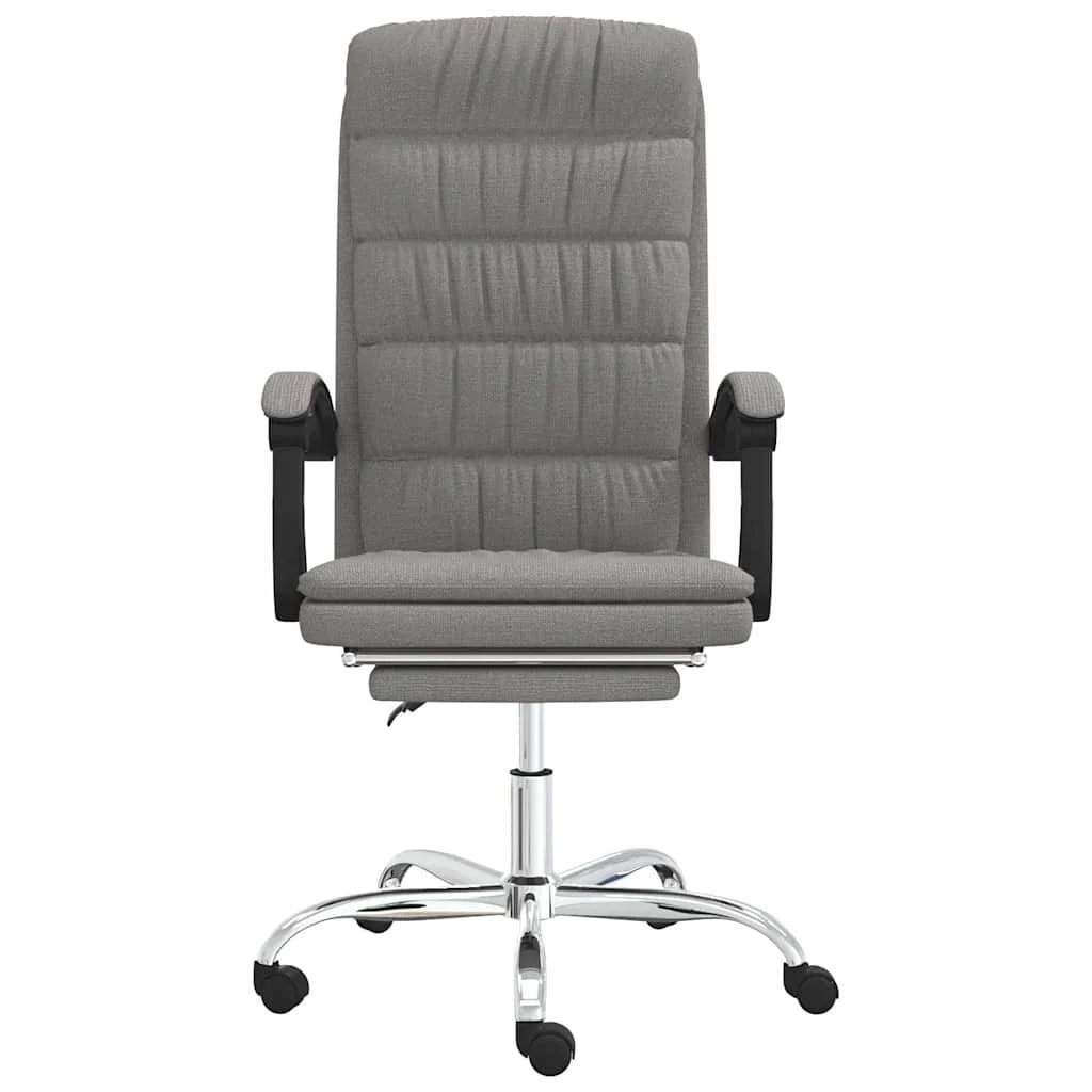 Fauteuil inclinable de bureau 63 x 56 x 122 cm taupe tissu – modèle 3 – vue de côté