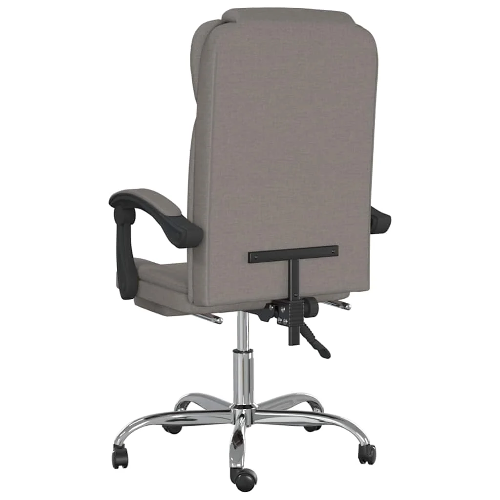 Fauteuil inclinable de bureau 63 x 56 x 122 cm taupe tissu – modèle 4 – vue en situation